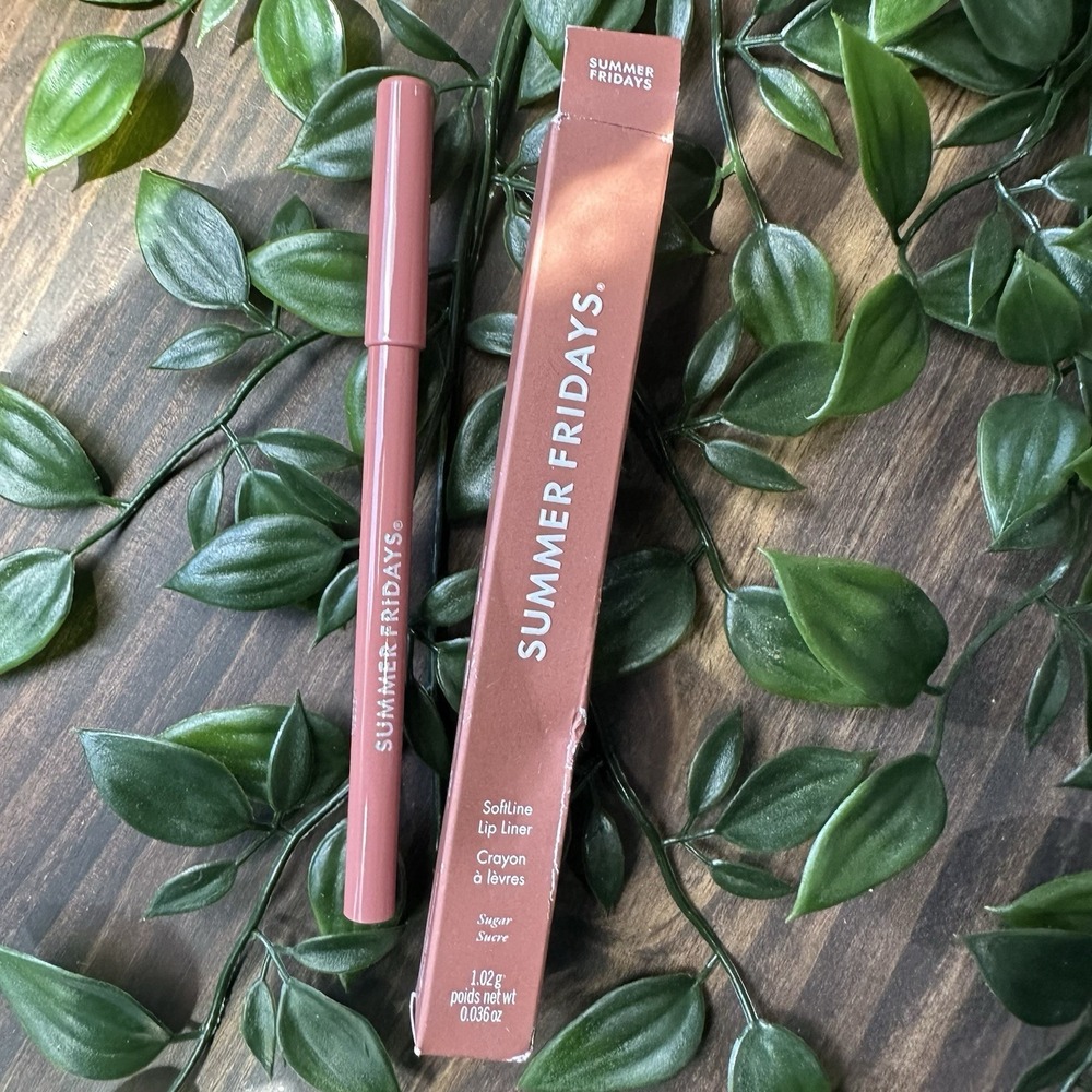 Summer Fridays SoftLine Lip Liner Lip Pencil - SUGAR - Full Size - NEW
